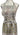Floral apron on a mannequin against a white background