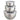 Stainless steel mixing bowl set of three with see through white plastic lids