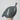 Ceramic guinea fowl with blue and white pattern on a gray background