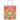 Caspari Gingerbread House Gift Bag, Small. Bag has red and white striped rope handle.