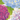Caspari Hydrangea Blue Guest Towel