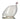 French Ceramic Guinea Fowl in White with Lavneder Blue Spots
