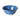 Blue floral patterned bowl on a white background