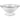 White 3 Quart Powder Coated Colander