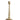 Metal Taper Holder with Ridged Pattern, Gold Finish