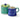 tag - Color Block Cream And Sugar Set of 2 Blue Stoneware Everyday
