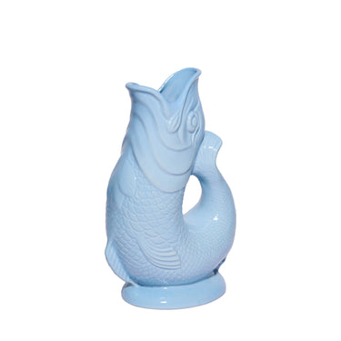 The Original Gluggle Jug Company Gluggle Jugs in Pale Blue side detail
