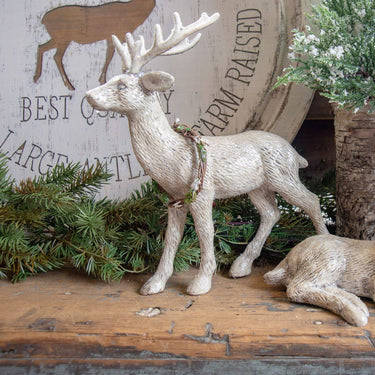 Ragon House Deer with Wreath around Neck