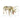 Decorative deer figurine with floral patterns and measurements on a white background