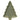 Green stoneware Christmas tree plate with botanical embossed design