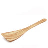 Wooden spatula on a white background