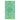 Caspari Indigo Garden Jade & Turquoise Guest Towel