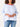 Catalina Slub Tee Petite Collection White with light blue stripe and red ringer collar