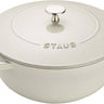 Staub Cast Iron 5.25qt French Oven | White Truffle