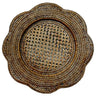 Rattan Scallop Round Charger Plate | Natural
