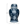 Blue and white stoneware ginger jar