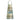 Patchwork apron with a pattern of squares in various shades of green and beige on a white background.
