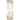 Vertical strip of floral pattern with leaves and branches on a white background