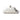 A white ceramic butter dish with a ruffled edge design and a dome-shaped lid.