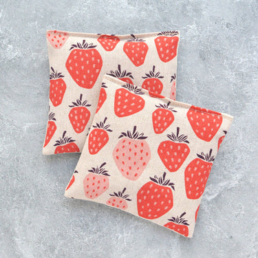 Minor Thread - Lavender Sachet Bundle in Giant Strawberries Canvas Fruit