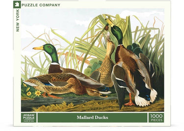 New York Puzzle Company - Mallard Ducks - 1000 Piece Jigsaw Puzzle