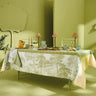 green olive design tablecloth trees and plants