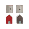 Hand-Painted Stoneware House Salt & Pepper Shakers, Set of 2