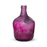 Frosted Cranberry Cellar Bottle Vase